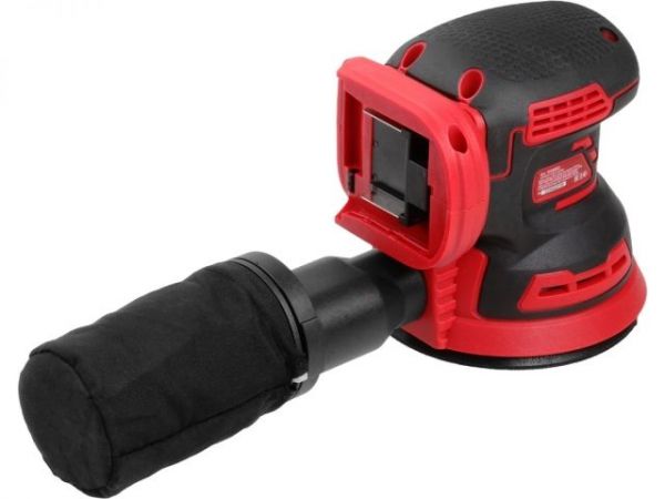 Эксцентриковая шлифмашина WORTEX COS 1218 E в кор. ALL1 XLT SOLO в кор. БЕСЩЁТ., 18В, 125 мм,(Регул. об., Амплитуда колебаний: 3,6 мм)