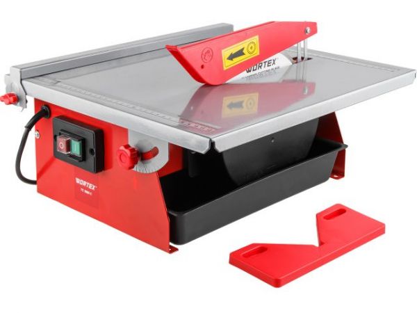 Плиткорез электрический WORTEX TC 1880 C в кор. 600 Вт, 180 мм, 2800 об. мин., глубина до 34 мм(стол 385x380 мм, водная система охлаждения)