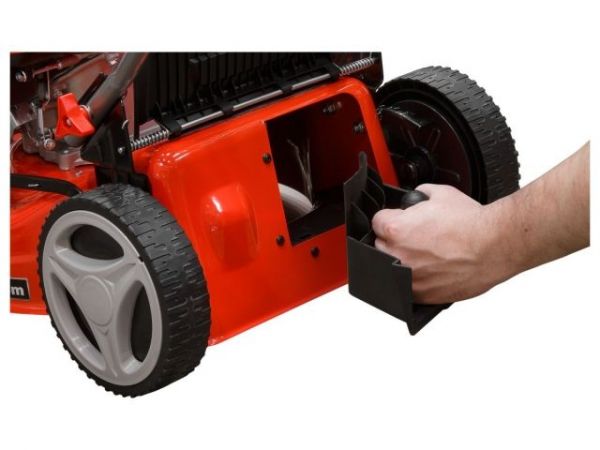 Газонокосилка бензиновая ECO LG-434 самоходная(3.5 л.с., шир. 42 см, самоходная, мульчир., стальн. корпус, травосборник 45 л)