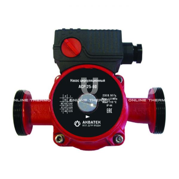 Насос циркуляционный Акватек ACP 25-60, 0-18-0204, база 180 мм, с гайками