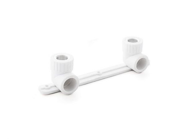 Колено ПП комб.под смеситель вн. 20х1/2', бел. РТП(Угольник)