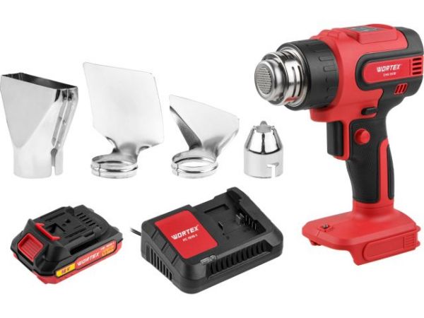 Термовоздуходувка WORTEX CHG 5518 в кор. ALL1 XLT SET 18 В, 1 скор., 300-550 °C