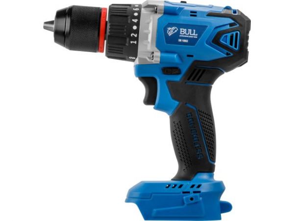 Дрель-шуруповерт BULL SR 1802 Xcase, XLTpro, БЕСЩЕТ., 18 В, 80 Н*м, 2*4 А*ч, БЗП 13 мм(шурупы до 10 мм)