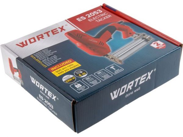 Степлер электрический WORTEX ES 2053 в кор. 2300 Вт, 60 скоб/гвоздей в мин.,