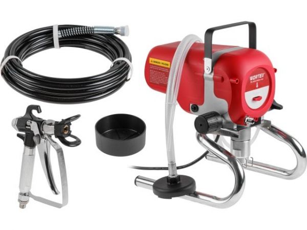 Безвоздушный окрасочный аппарат WORTEX LS 2215 в кор. 1200 Вт, 1.6 л/мин, 227 Бар, шланг 7.6 м(1200 Вт, 1600 мл/мин, 227 Бар, шланг 7.6 м)