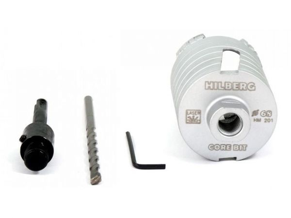 Коронка алмазная d 68мм железобетон HILBERG LASER(сухое сверление)