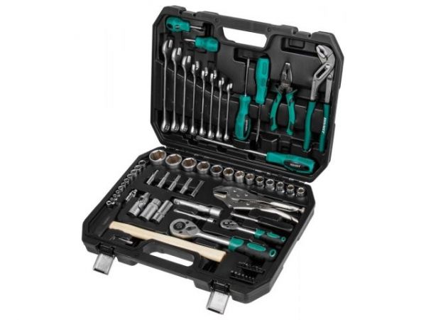 Набор слесарного инстр-та в чем. 72пр. ВОЛАТ(1/4', 1/2', 6 граней)