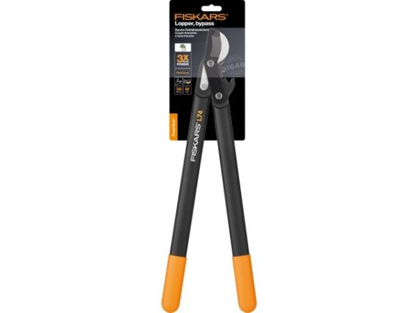 Сучкорез плоскостной L74 FISKARS PowerGear с загнутыми лезвиями средний