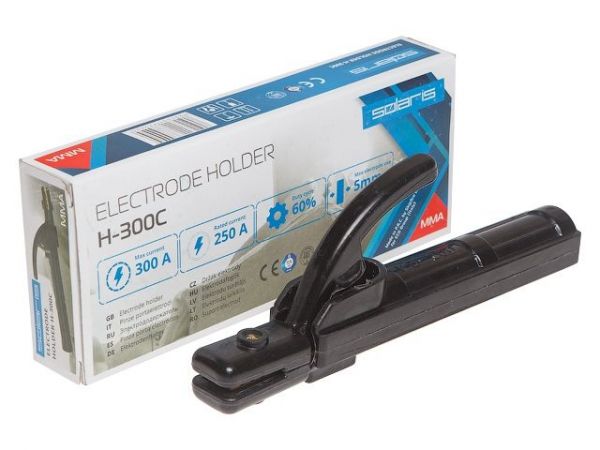 Электрододержатель Solaris H-300С в кор.(номин. 250 А; макс. 300 А)
