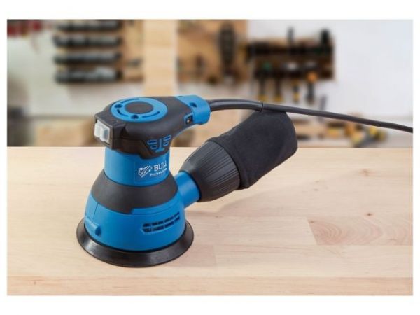 Эксцентриковая шлифмашина BULL OS 1235 в кор. 350 Вт, 125 мм, 8000-12000 об/мин, рег. об. (шнур - 4 м, амп. колебаний 2,6 мм)