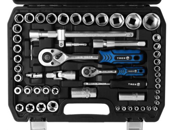 Набор головок и бит 108пр. TREK(1/4', 1/2', 6 граней)
