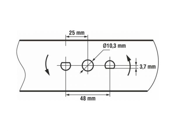 Нож для газонокосилки 51 см ECO(в блистере; для LG-733, LG-734, LG-735, LG-810)