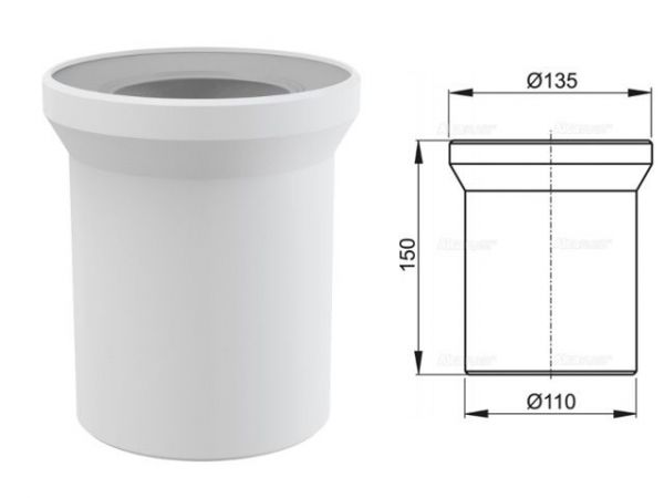 Насадка для унитаза 150 мм, Alcaplast