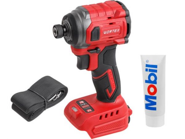 Ударный гайковерт/винтоверт WORTEX CWR 0218 в кор. XLT SOLO БЕСЩЕТ., 18 В, 220 Н*м(внутр. шестигр. 1/4', вес 0,92 кг)