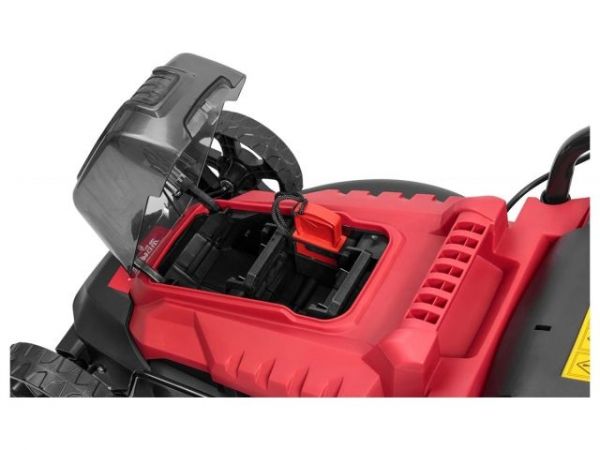 Газонокосилка аккумуляторная WORTEX CLM 3336 в кор. ALL1 XLT SOLO БЕСЩЁТ.ДВИГ., 18В+18В, шир.330 мм(БЕЗ АКБ И ЗУ, выс. 30-75 мм, травосборник 30 л)