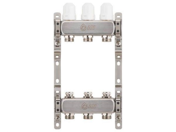 Коллекторная группа AVE162, 3 вых., AV Engineering(Для отопления (радиаторы))