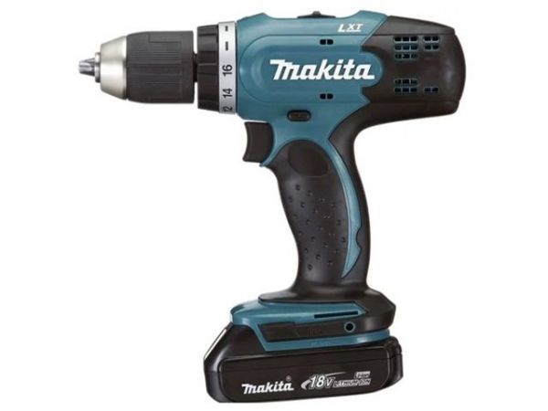 Дрель-шуруповерт MAKITA LXT DDF 453 SYX5 в кор. (18.0 В, 1 акк., 1.5 А/ч Li-Ion, 2 скор., 42 Нм, шурупы до 10 мм)