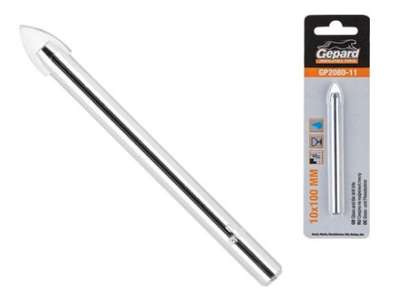 Сверло по кафелю/стеклу 6х75мм ц/х GEPARD (GP2080-06)(по керамической плитке)