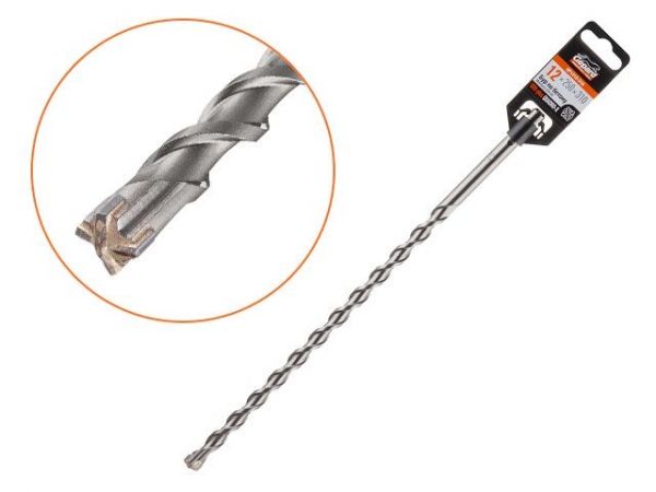 12х250х310 мм бур (сверло) SDS-plus QUADRO-X GEPARD(бур по бетону, крестовая пластина)