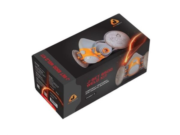 Полумаска 6500 с фильтрами P3R 2шт. Jeta Safety (комплект сварщика)(р-р L, подходит для методов сварки: MIG, TIG, MMA, Stick, PLASMA)
