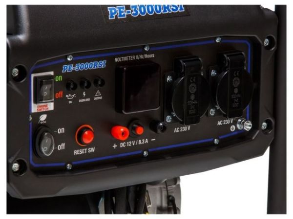 Электростанция (генератор инверторный бензиновый) ECO PE-3000RSI(инверторный, 3.0 кВт, 230 В, бак 7.0 л, вес 28 кг)