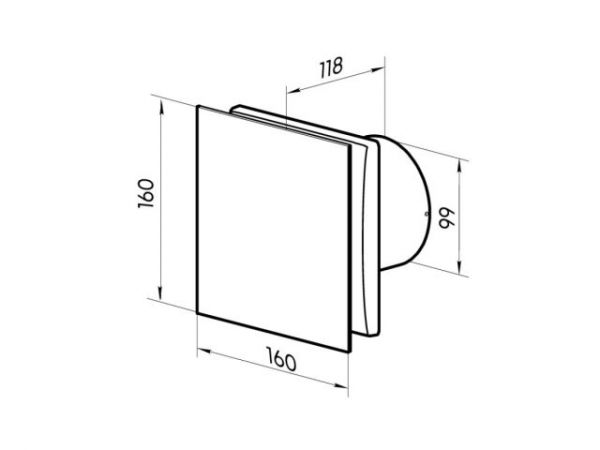 Вентилятор вытяжной накладной Agat 100 ZERNBERG