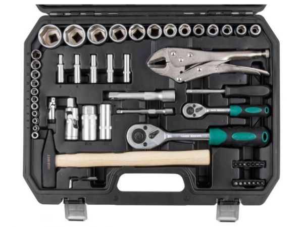 Набор слесарного инстр-та в чем. 72пр. ВОЛАТ(1/4', 1/2', 6 граней)