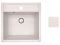Мойка кухонная из искусственного камня STAR песочный 510х505 мм, AV Engineering