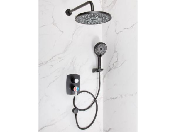 Душевая система (Lt) D35, серия Rose черный + белый, a-five(Встраиваемый, Излива нет, 1000 - 1200 мм.)