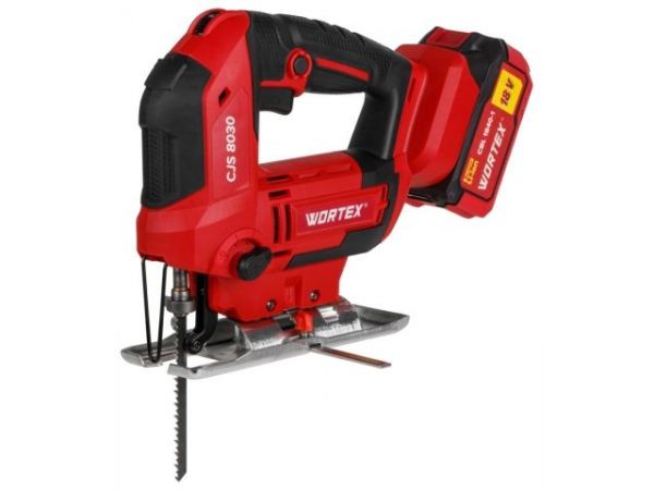 Лобзик WORTEX CJS 8030 в чем. ALL1 XLT SET 18 В, 500-3000 об/мин, 85 мм, 1х4 А*ч
