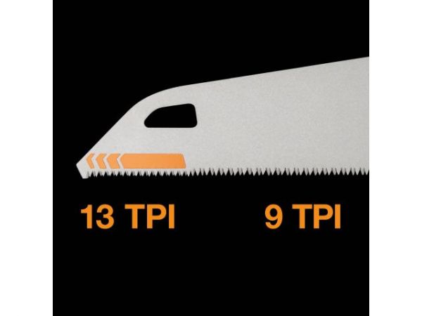 Ножовка по дереву PowerTooth 550мм 9 зубьев на дюйм FISKARS