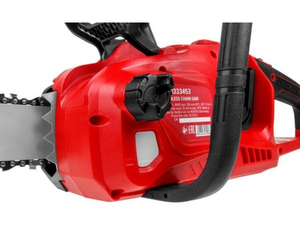 Пила цепная WORTEX CEC 3536-1 шина 35 см (14'), 3/8' LP, 1.3 мм  с акб и зу ALL1 XLT SET(БЕСЩЕТ.ДВИГ., с 2-мя 4 Ач акб и двухслотовым зу, 36 В (18+18))