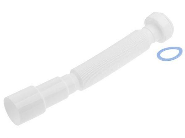 Гибкая труба с гайкой 1 1/2'х40/50  под плоскую прокладку, 800мм, AV Engineering