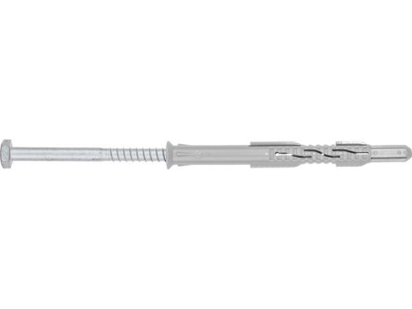 Дюбель рамный(фасадный) 10х140 мм нейлон, потай, с шурупом (50 шт в уп.)