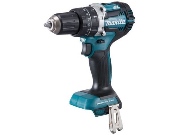 Ударная дрель-шуруповерт MAKITA LXT DHP 484 Z в кор. (18.0 В, БЕЗ АККУМУЛЯТОРА, 2 скор., 54 Нм, шурупы до 10 мм, сверление в металле до 13 мм)
