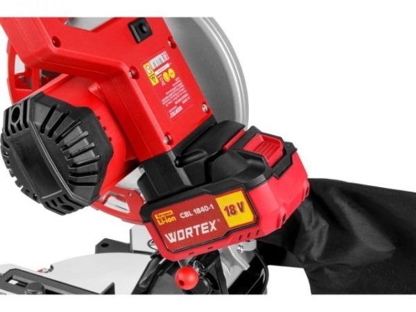Торцовочная пила WORTEX CMS 2118 L в кор. ALL1 XLT SOLO БЕСЩЕТ., 18 В, 210 мм, лазер(глуб. до 60 мм, шир. до 115 мм)