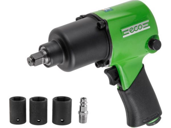 Пневмогайковерт 1/2' ECO AIW-742S(742 Нм; Ударный мех-м: twin hammer; 218 л/мин; 7500 об/мин; Макс. резьба: М16)