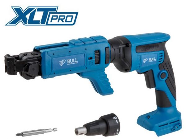 Ленточный шуруповерт BULL CAS 1844 в кор. SOLO, XLTpro, БЕСЩЕТ., 18 В, 4500 об/мин, 57 мм(Саморезы до 57 мм)