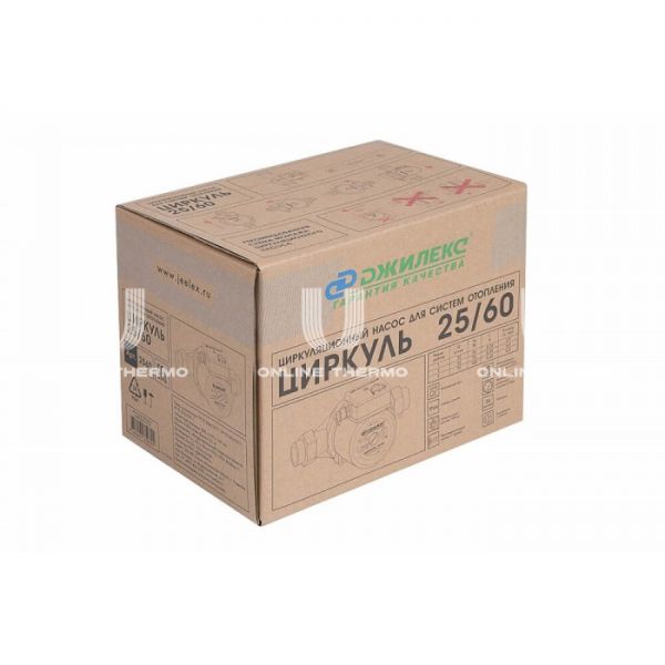 Насос циркуляционный Джилекс Циркуль 2560 25-60, с гайками, база 180 мм