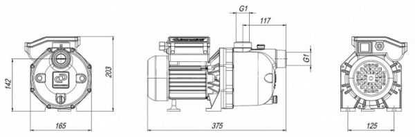 Насос поверхностный самовсасывающий Джилекс Джамбо 3001 60-35 П, корпус из пластика