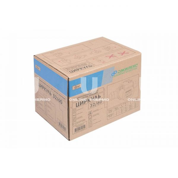 Насос циркуляционный Джилекс Циркуль 3260 32-60, с гайками, база 180 мм