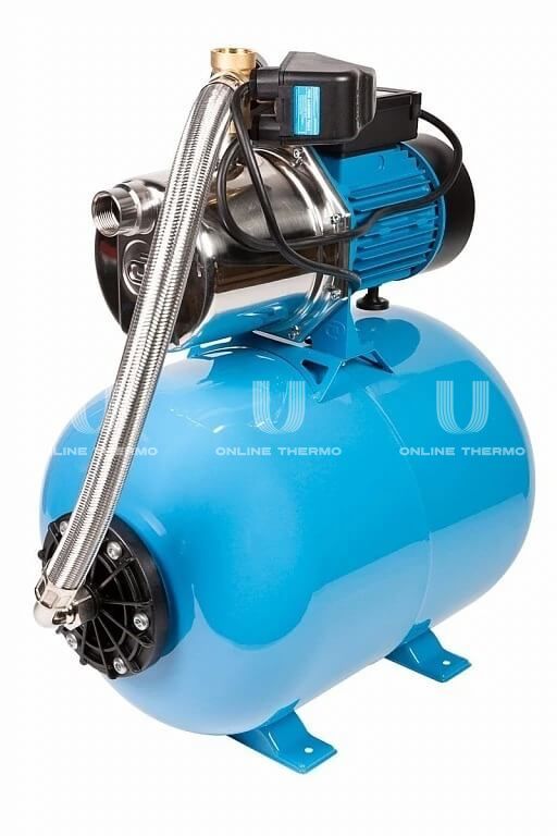 Насосная станция (насос-автомат) Джилекс Джамбо 4752 70-50 Н-50, корпус из нержавеющей стали, бак 50 л