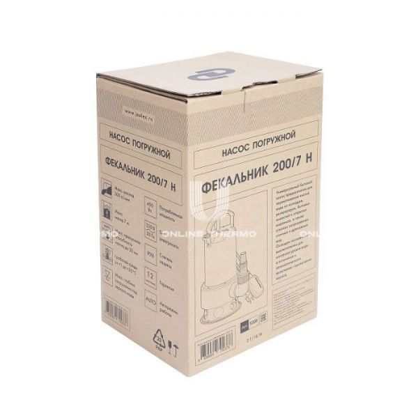 Насос фекальный погружной Джилекс Фекальник 5305 200-7 Н, корпус из нержавеющей стали