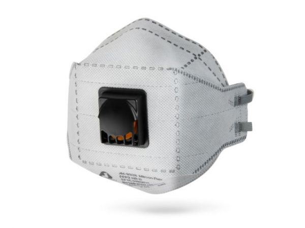 Респиратор JETA SAFETY JM-9326 складн. с клап. FFP2 (до 12 ПДК)(для сварки, с угольным фильтром)