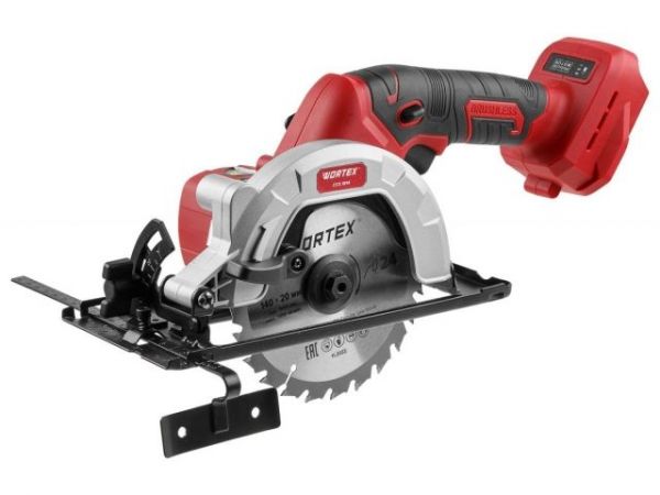 Циркулярная пила WORTEX CCS 1814 в чем. ALL1 XLT SOLO БЕСЩЕТ., 18 В, до 45 мм(140х20 мм, рез под углом 45)