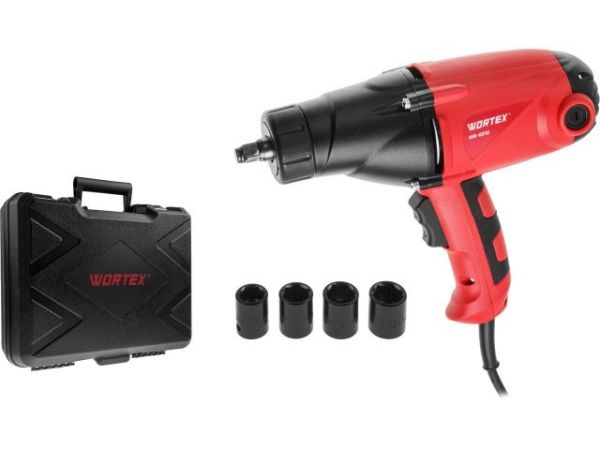 Гайковерт электрический WORTEX WR 4510 в чем. 450 Н*м, 1010 Вт, 3800 уд/мин(2200 об/мин., 4 м шнур, 3.4 кг)