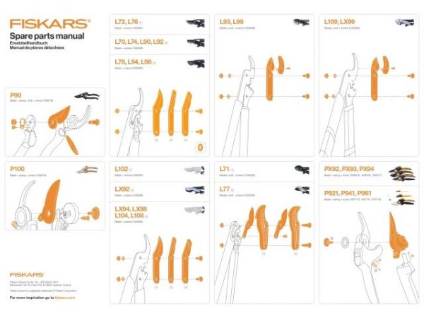 Запасное лезвие для сучкорезов FISKARS L78
