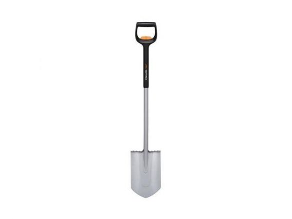 Лопата штыковая телескопическая закругленная Xact FISKARS(длина:1108-1300мм, ширина:192мм)