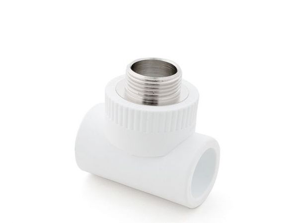 Тройник ПП комб. нар. 25х1/2', бел. РТП