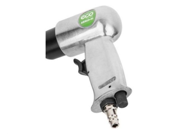 Пневмомолоток ECO AHM10-01(4500 уд/мин; 1.12 Дж; 120л/мин; Хвостовик:10 мм; Долото - 4 шт.)